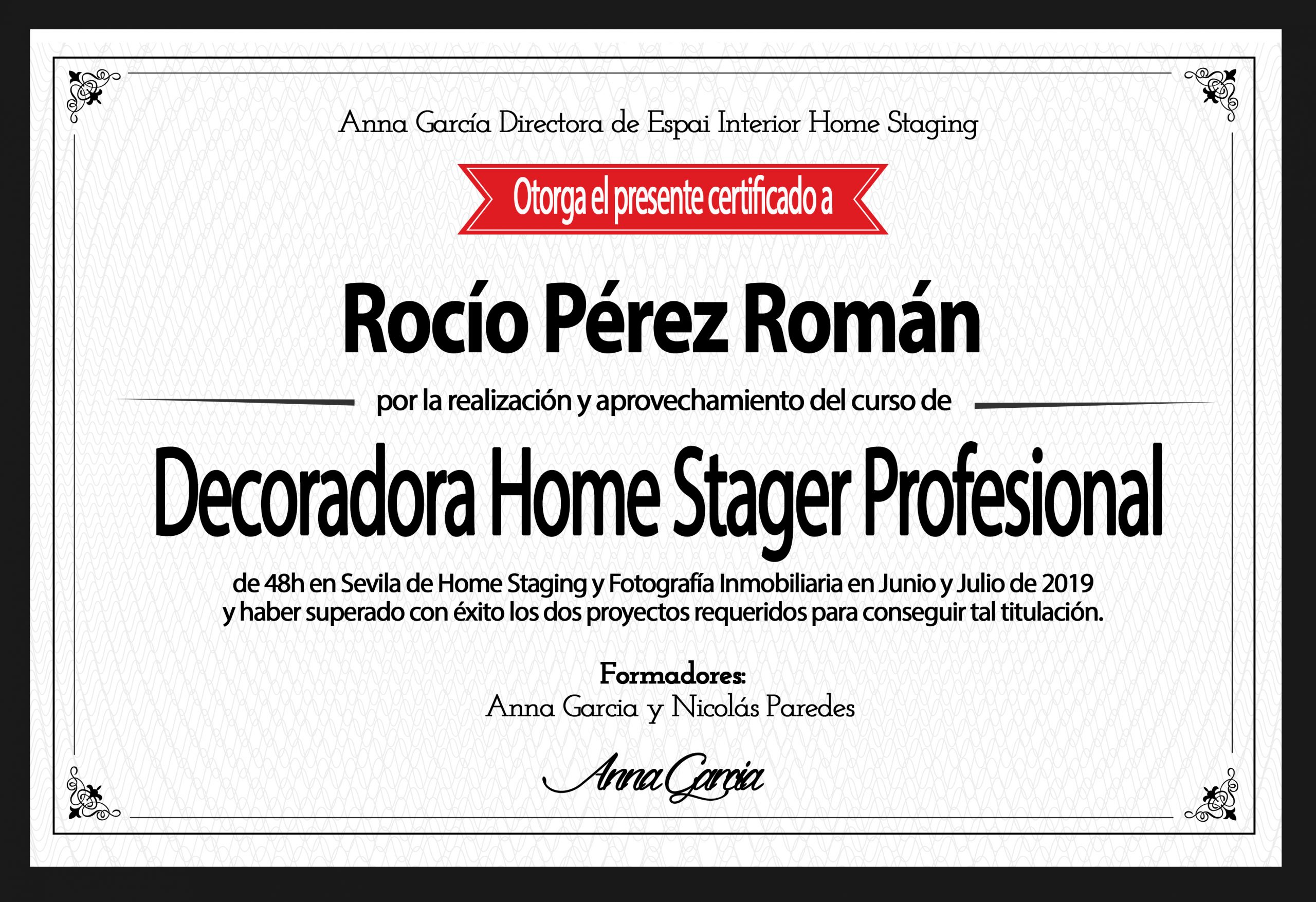 Titulación Decoración Home Staging